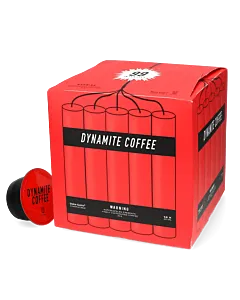 Kaffekapslen Dynamite Coffee paquet et capsule pour Dolce Gusto
