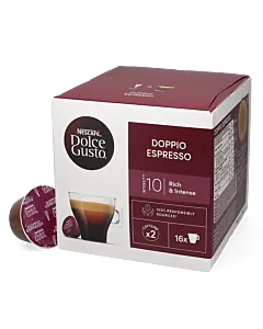 Nescaf&eacute; Doppio Espresso paquet et capsule pour Dolce Gusto

