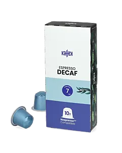 Kaffekapslen Espresso Decaf Premium paquet et capsule pour Nespresso
