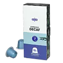 Kaffekapslen Espresso Decaf Premium paquet et capsule pour Nespresso
