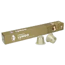 Kaffekapslen Lungo Premium paquet et capsule pour Nespresso
