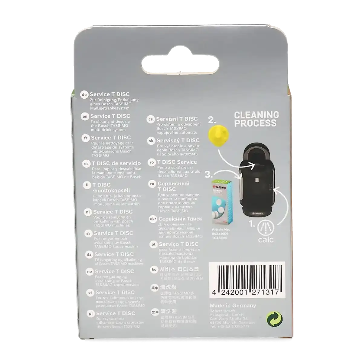 Tassimo\u0020Jaune\u0020Service\u0020T\u002Ddisc