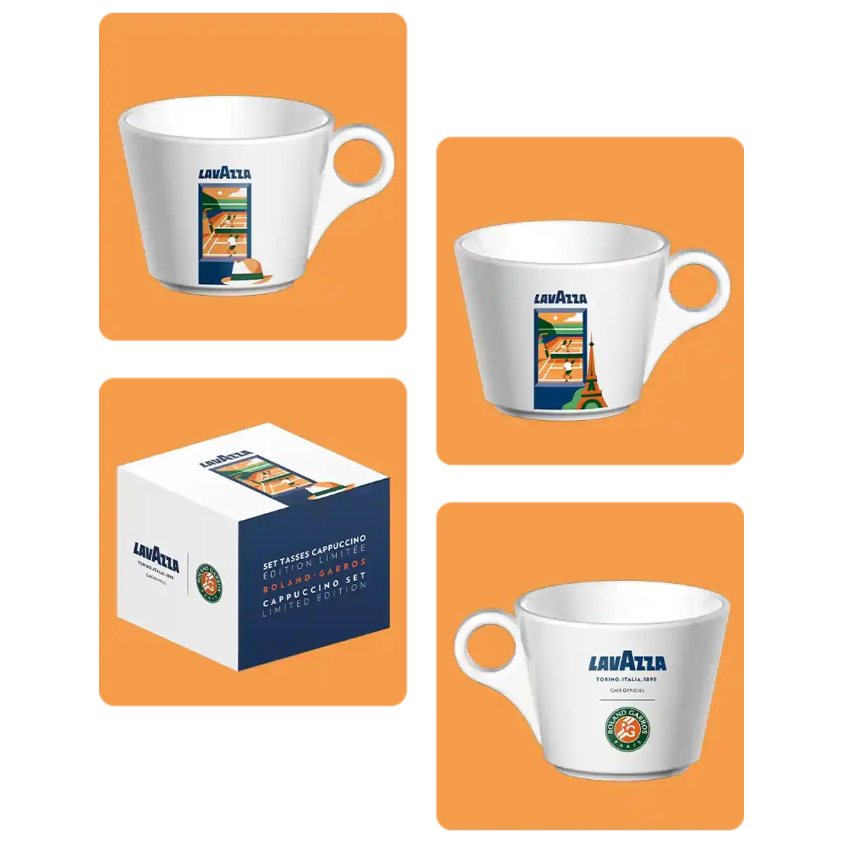 Roland-Garros set cappuccino