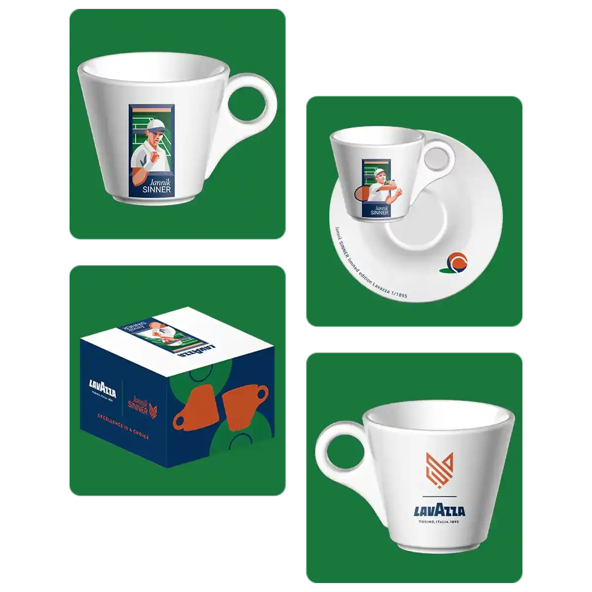 Jannik Sinner Grass Edition set expresso