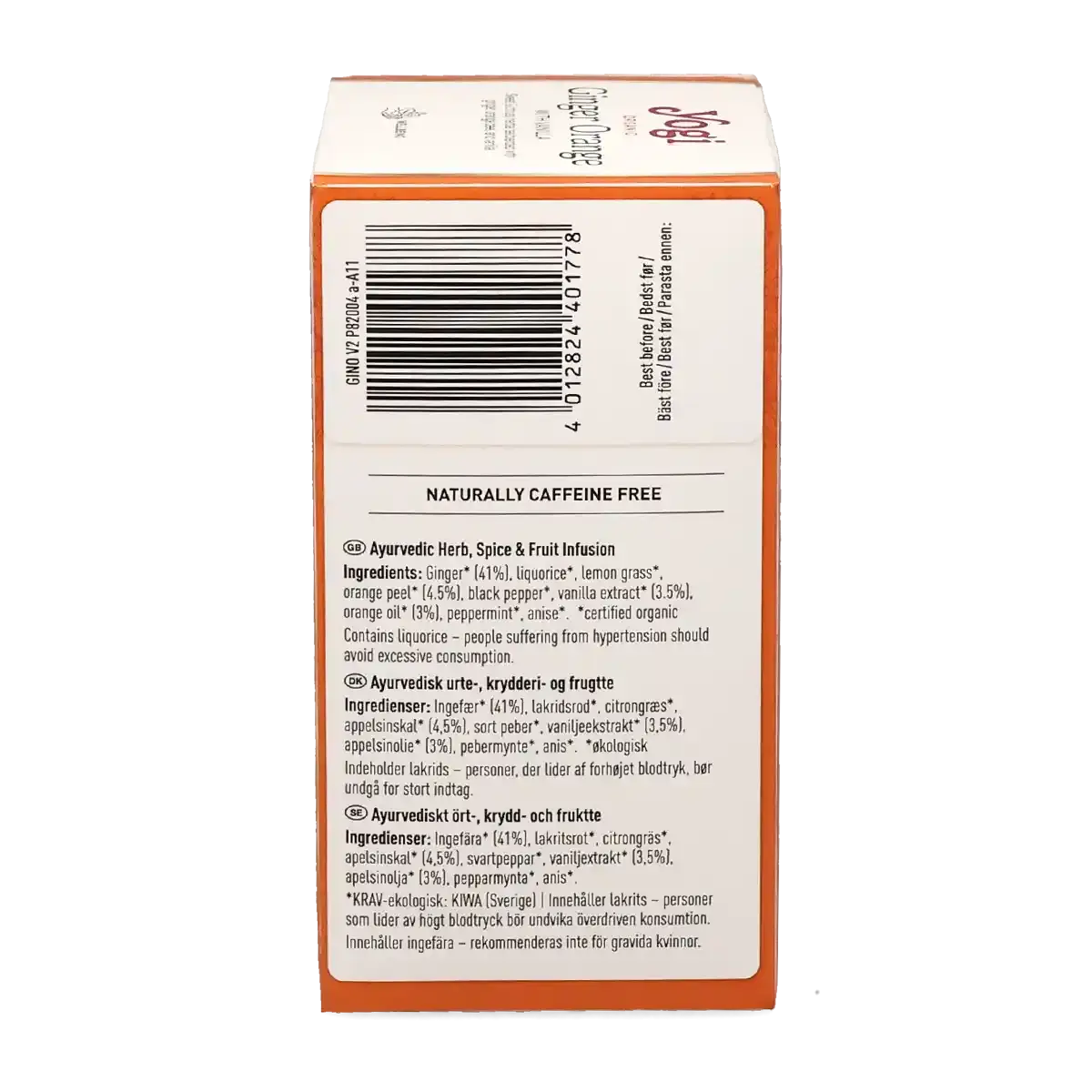 Gingembre Orange à la Vanille