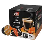 Café René Café Caramel paquet et capsule pour Dolce Gusto
