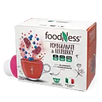 FoodNess Melograno & Mirtillo paquet et capsule pour Dolce Gusto
