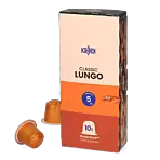 Kaffekapslen Lungo Premium paquet et capsule pour Nespresso
