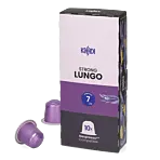 Kaffekapslen Lungo Strong Premium paquet et capsule pour Nespresso
