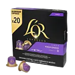L'OR Lungo Profondo XL paquet et capsule pour Nespresso
