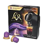 L'OR Double Lungo Profondo package and capsule for L'OR BARISTA
